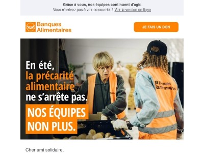 Quand l’été arrive, la précarité alimentaire reste
