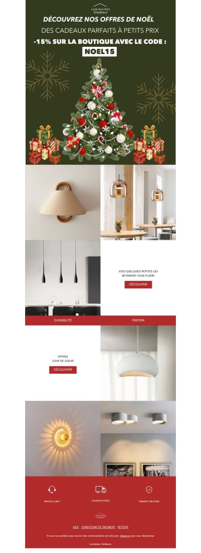 Illuminez l’attente de Noël  : -15% sur nos luminaires !