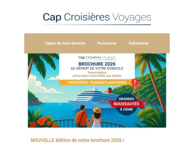 BROCHURE 2026 : Transatlantiques au départ de votre domicile 🏡