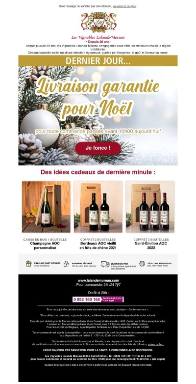 Dernier jour pour être livré avant Noël 🎁