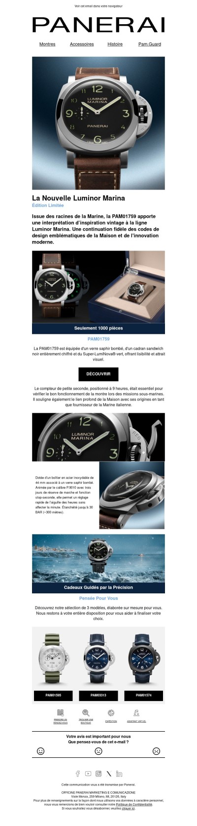 Édition Limitée : La Nouvelle Luminor Marina