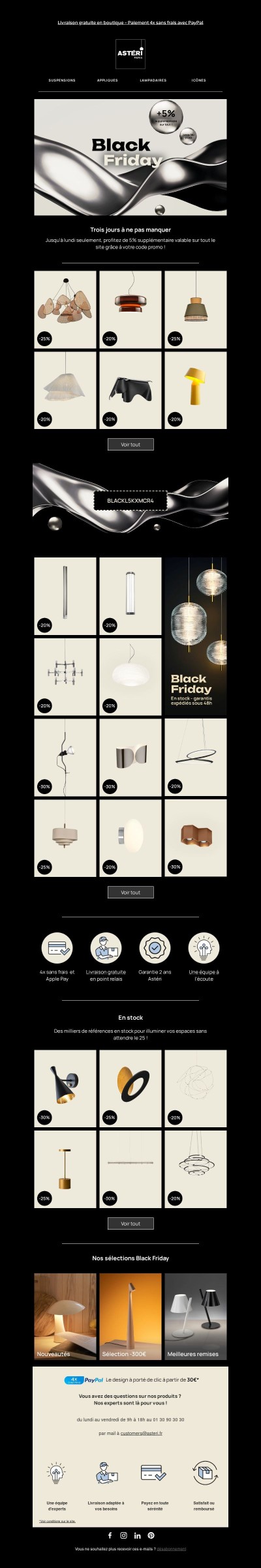 🖤 Black Friday - 5% supplémentaire sur tout le site