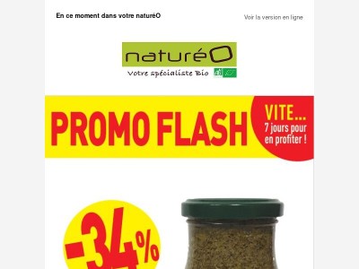-34% sur le Pesto BIO !