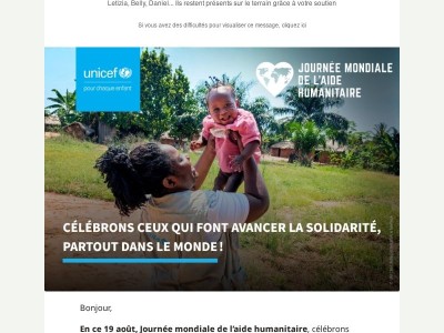 19 août, saluons le courage des humanitaires, qui change des vies
