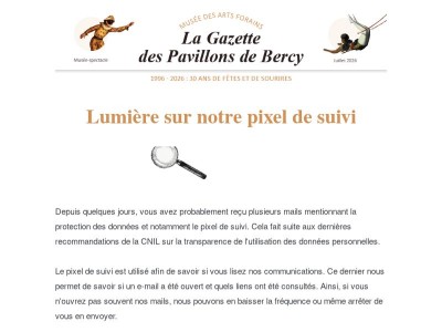 Notre pixel de suivi fait son entrée en scène