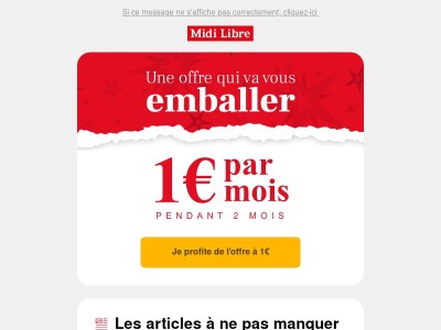 🎁 Une offre qui va vous emballer !