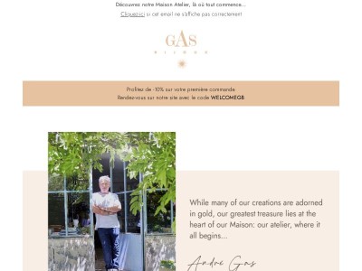 Invitation : visite de l’atelier avec André Gas 🧵