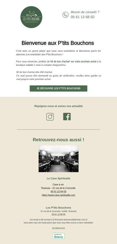 Votre inscription à bien été validée !