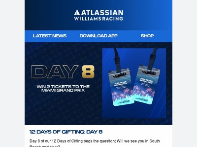 🎁 Day 8: See you in South Beach? 😎🏖️