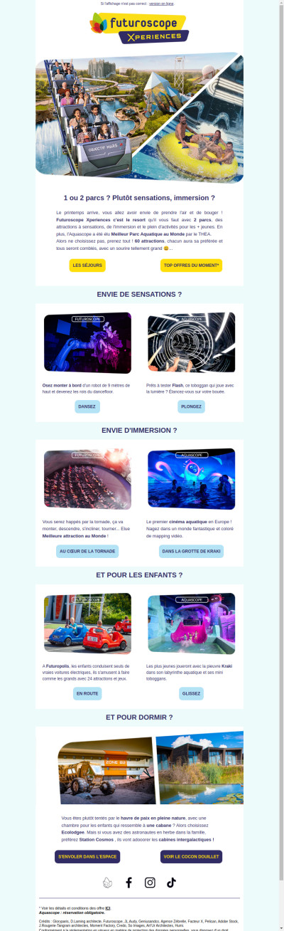 Le printemps 🌸 c'est le moment de venir !  Qu'allez-vous choisir ?