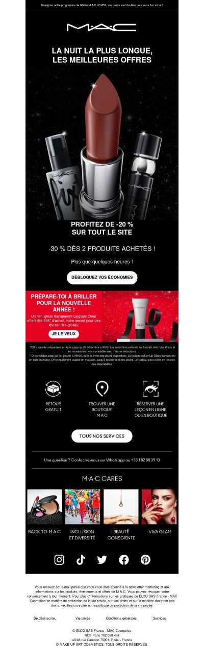 Jusqu’à -30 % sur tout ce que vous aimez ! ✨