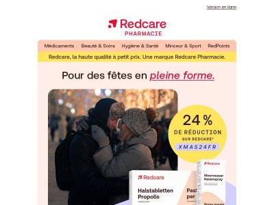 🎄Bien préparé pour des fêtes inoubliables. Avec Redcare. 