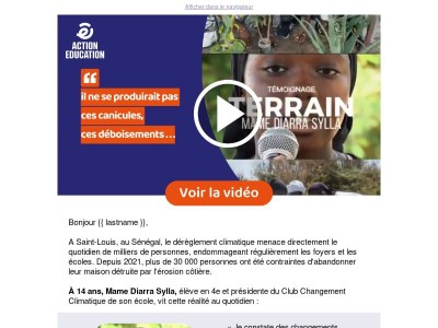 Saint-Louis du Sénégal : la mer avance, leur avenir recule. Agissons.