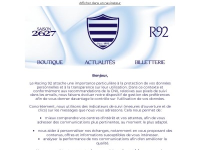 Mise à jour de notre politique de consentement