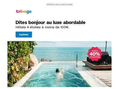 Séjours de luxe à moins de 100€ par nuit ✨