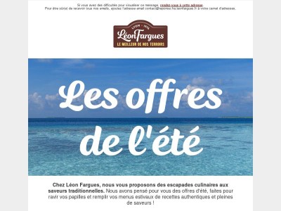 Découvrez toutes nos offres de l'été 🌊