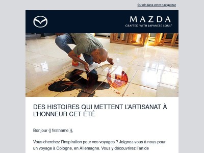 Votre édition Mazda spéciale été : art, savoir-faire et voyage