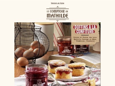 {Les cahiers de Mathilde}  Doffins à la confiture🍓