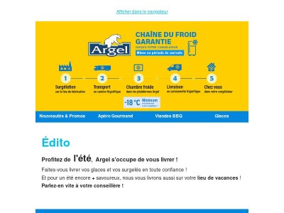 ☀️ Juillet : Chaîne du Froid Garantie jusqu’à votre congélateur ! 😎❄️