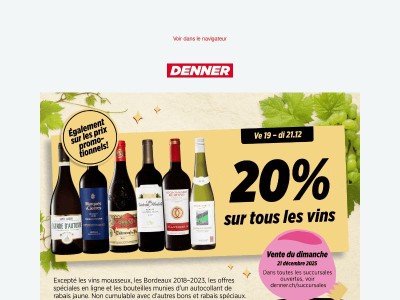 Cette semaine : 30 % sur les capsules de café, 20 % sur tous les vins et le chocolat Cailler