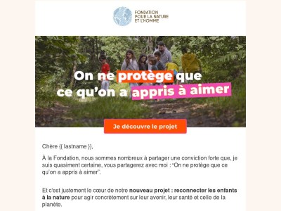 On ne protège que ce qu'on a appris à aimer 💚
