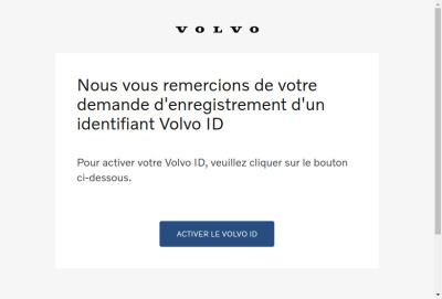 Activer votre Volvo ID