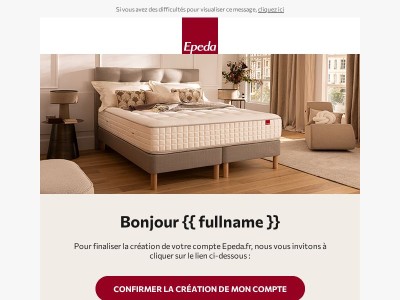 Finalisez la création de votre compte Epeda.fr