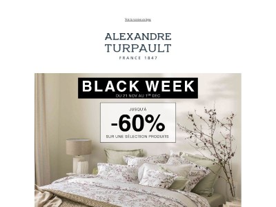 Black Week : jusqu'à -60% sur une sélection