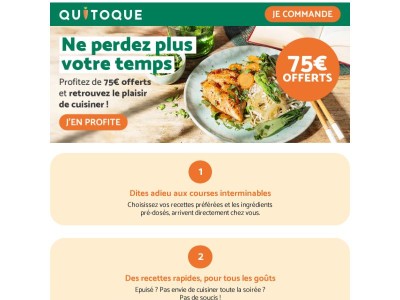 🎁 75€ offerts pour vous régaler !