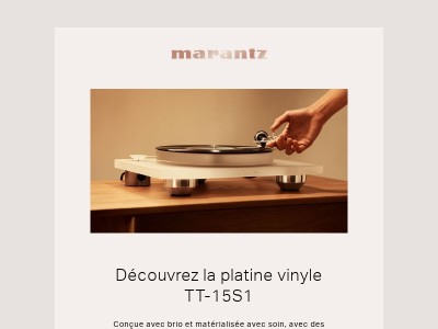 Découvrez la platine vinyle TT-15S1