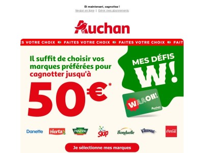 Waaoh! 50 € à cagnotter : choisissez vite vos défis pour en profiter !