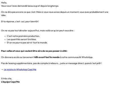 👀 Vous nous l'avez demandé. Il arrive.