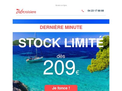 🛳️ Départs immédiats dès 209€ !