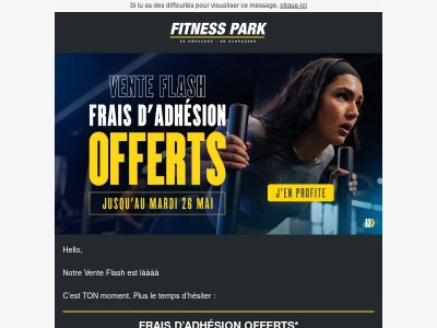 VENTE FLASH : Top départ 🚀