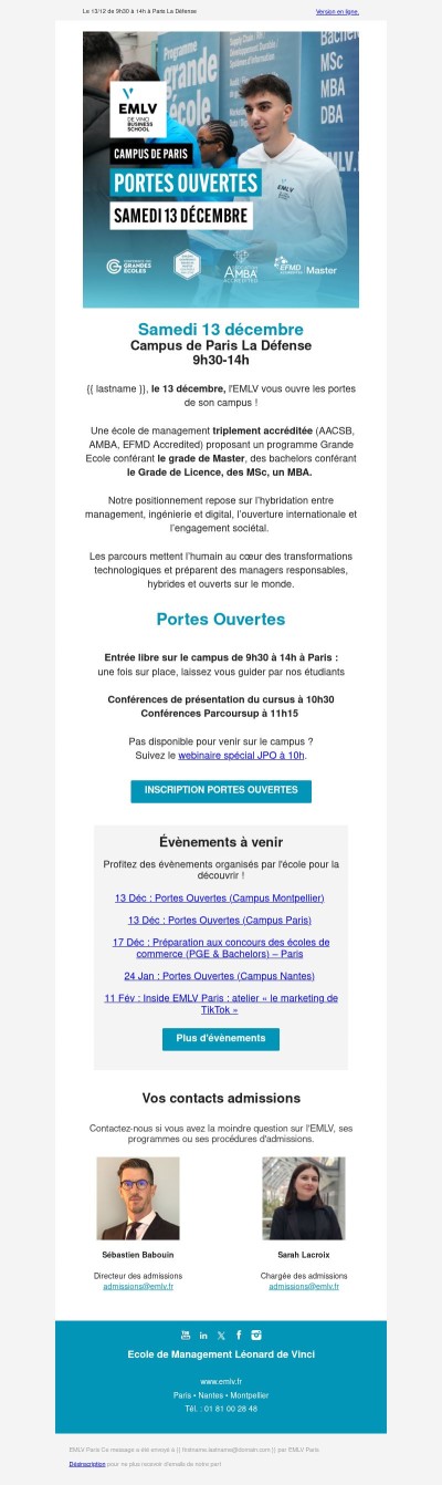 {{ lastname }}, on se voit ce samedi 13 décembre 🔥