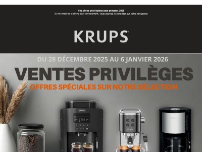Retrouvez le meilleur de Krups, Rowenta et Calor