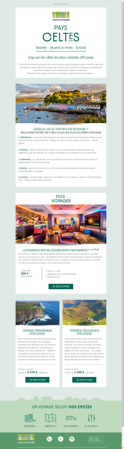 Cap sur les villes les plus colorées d'Écosse