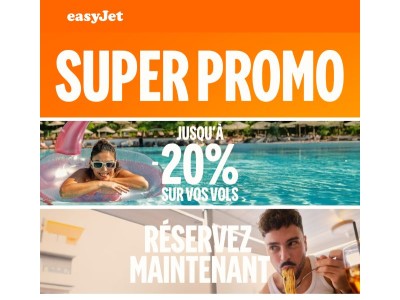 Super Promo : jusqu'à -20% sur vos vols 🔥	