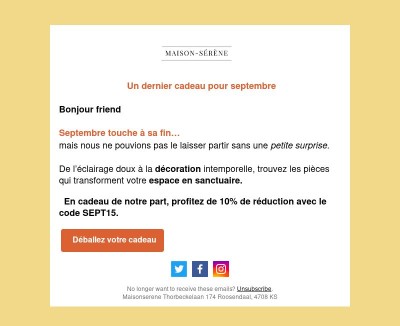 🎁 Un dernier cadeau pour septembre