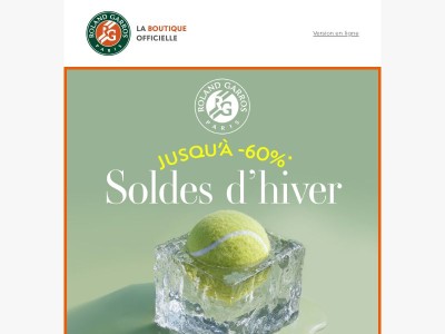 Les SOLDES Roland-Garros sont là !