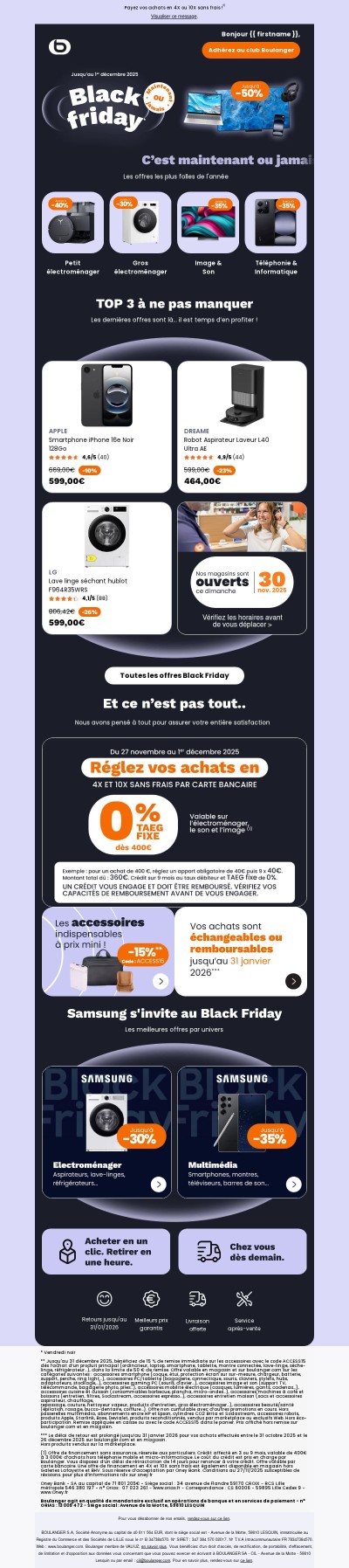 🖤 BLACK FRIDAY : c'est maintenant ou jamais !