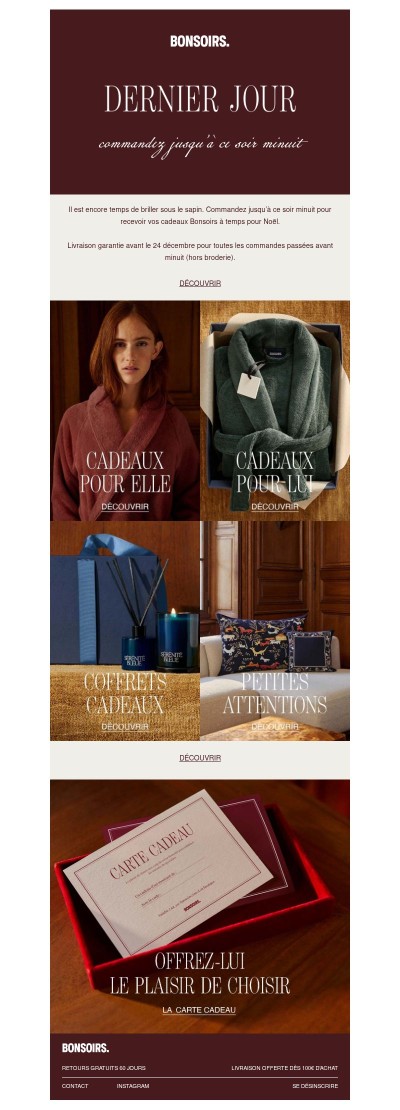 Commandez jusqu’à minuit ✨