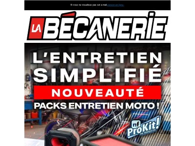 Beaucoup de nouveautés arrivent à la Bécanerie ! Traceur GPS - Kit Entretien - Kit Chaînes