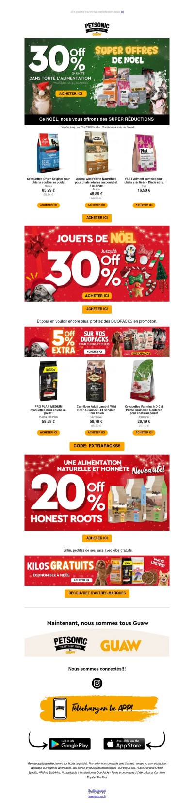 Plus d’économies : -30 % sur la deuxième unité de croquettes 🐾