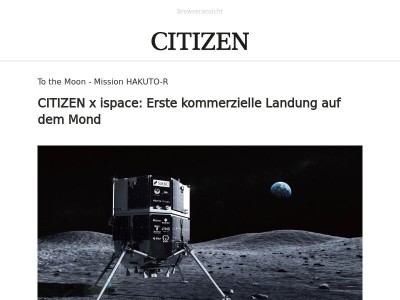 To the Moon: CITIZEN x ispace