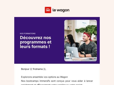 Découvrez quel bootcamp est fait pour vous ! 