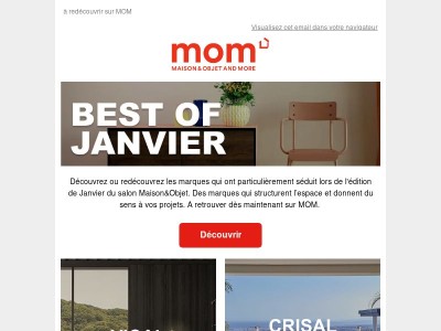 Les coups de cœur des architectes au salon de janvier