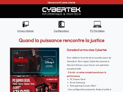 🟥 Daredevil débarque chez Cybertek.