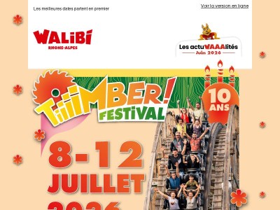 Timber Festival : vous n'avez pas encore choisi votre date ? 🎢🎂