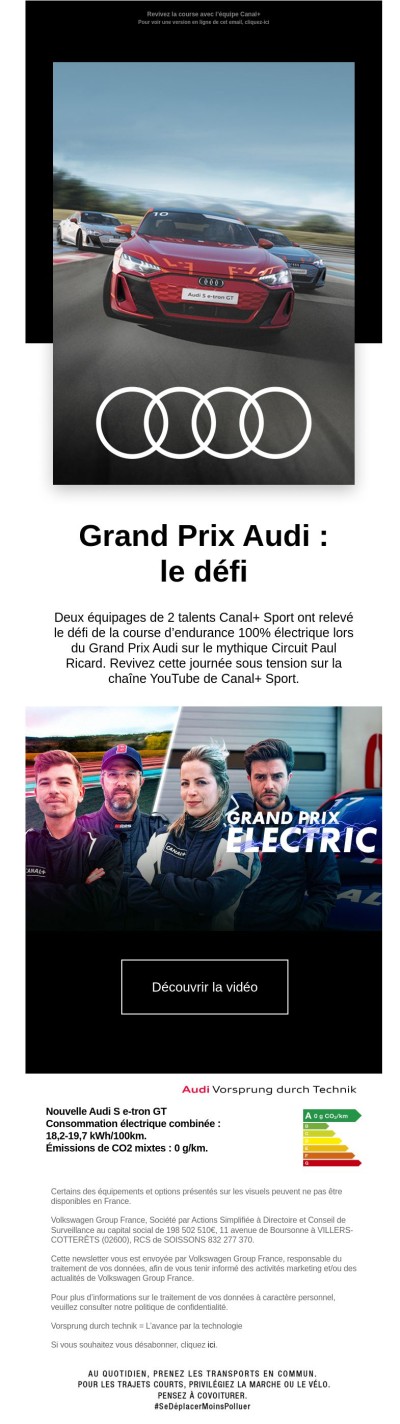 L’expérience Grand Prix Audi